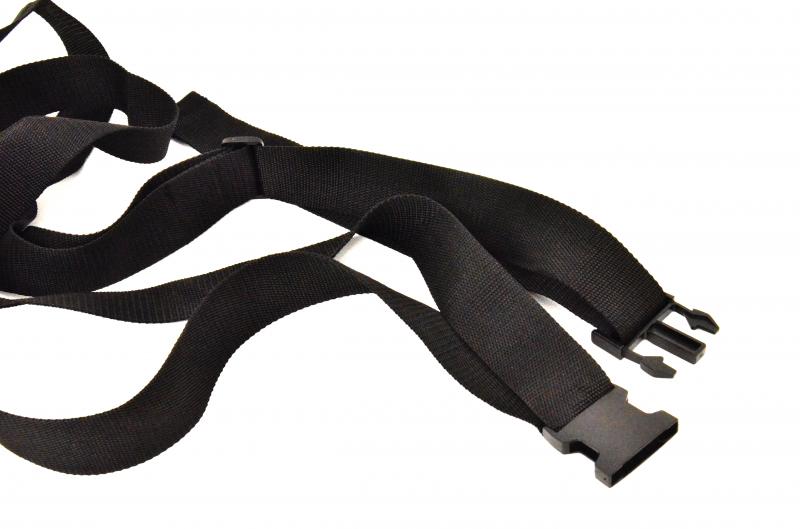 Gray Food Carrier Dolly with Cargo Strap